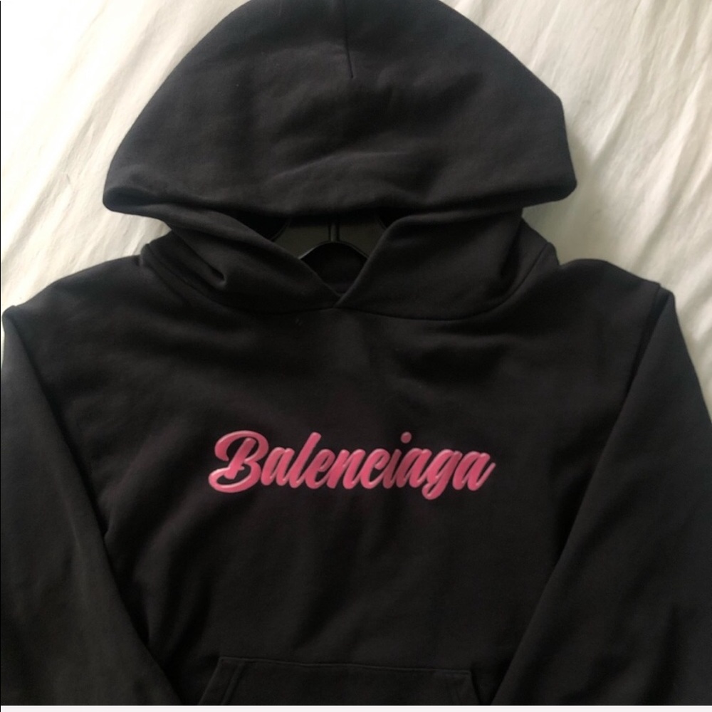 Balenciaga “Barbie” Glossy Logo Hoodie